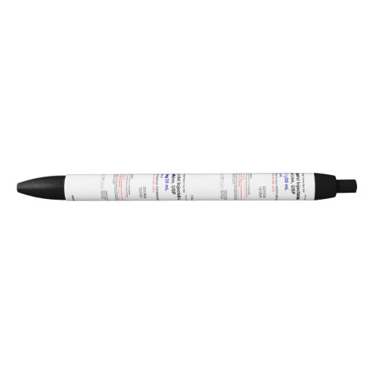 Propofol Anästhesie CRNA Black Trim Pen, schwarzer Kugelschreiber (Vorderseite)