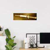 Propofol in Sepia-Poster Poster (Heimbüro)