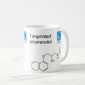 Propranololschablonen-Tasse Kaffeetasse (VorderseiteRechts)