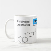 Propranololschablonen-Tasse Kaffeetasse (Links)