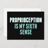 Proprioception ist mein 6. Sinn Funny OT Postkarte (Vorne/Hinten)