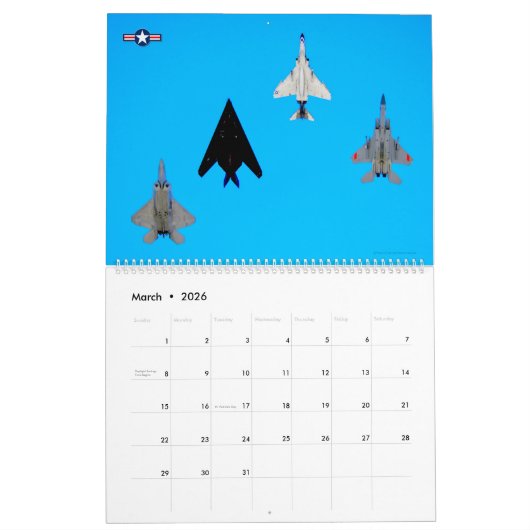 PROPS'N'JETS - Flüge zum US-Militärerbe Kalender (Mär 2026)