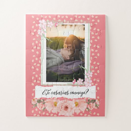 Propuesta de matrimonio personalizada puzzle (Vertikal)