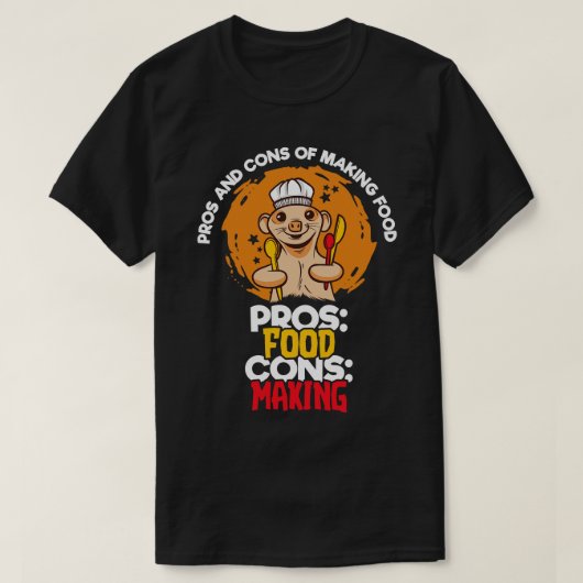 Pros und Cons für die Lebensmittelerzeugung 1 T-Shirt (Design vorne)