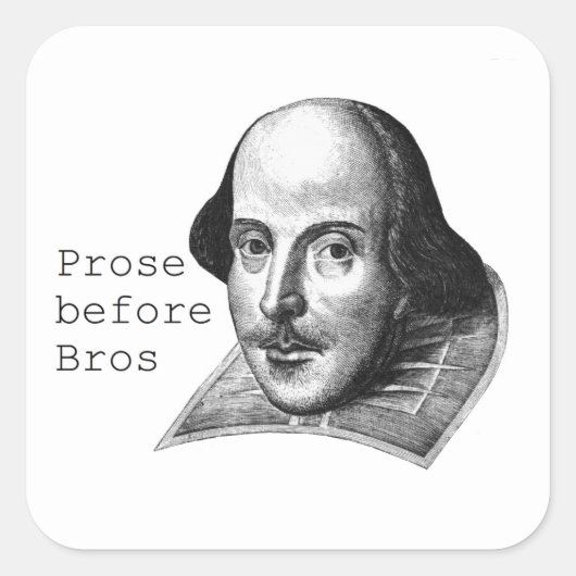 Prosa vor Bros Sticker (Vorderseite)