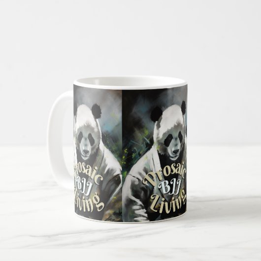 Prosaic Living BJJ Panda Kaffeetasse (Vorderseite Links)