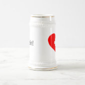 Proscht! Schweizer Trinkstein mit Flagge Bierglas (Mittel)