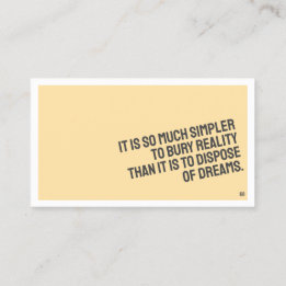 PROSE Minimalistische Visitenkarte