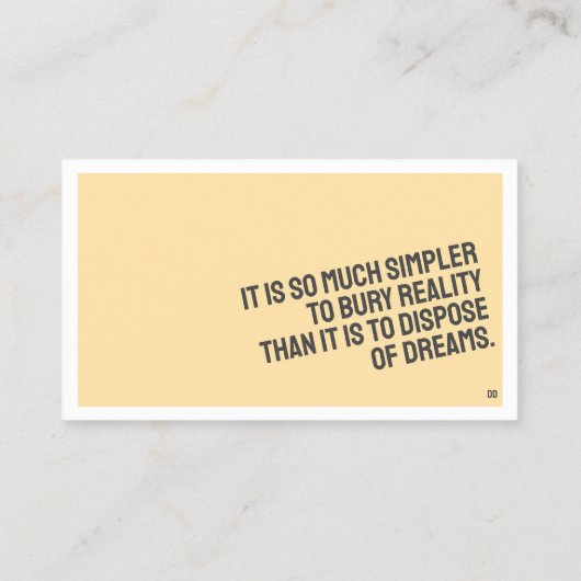 PROSE Minimalistische Visitenkarte (Rückseite)