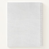 Prose & Poetry Personalized Floral Notizblock (Rückseite)