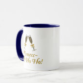 Prosecc-Ho Ho Ho! Funny Prosecco Weihnachtsfest Pa Tasse (Vorderseite Links)
