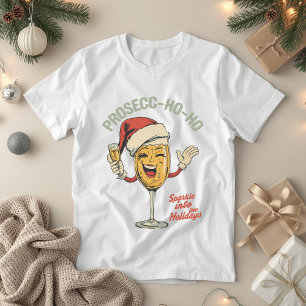 Prosecc-ho-ho – Lustiger Weihnachts-Prosecco-Wortw Tri-Blend Shirt