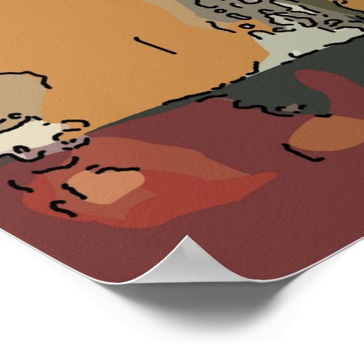 Prosecco Abstrakt Poster (Ecke)