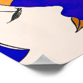 Prosecco, Abstraktes Frauengesichtsgestempel Poster (Ecke)