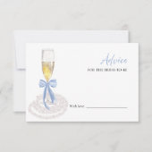 Prosecco Brautparty Beratung für die Bride Card Einladung (Vorderseite)
