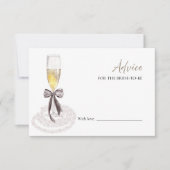 Prosecco Brautparty Beratung für die Bride Card Einladung (Vorderseite)