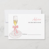 Prosecco Brautparty Beratung für die Bride Card Einladung (Vorderseite)