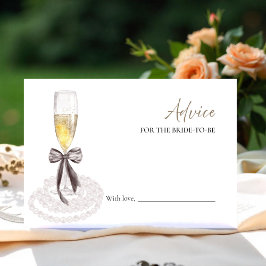 Prosecco Brautparty Beratung für die Bride Card Einladung