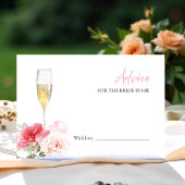 Prosecco Brautparty Beratung für die Bride Card Einladung