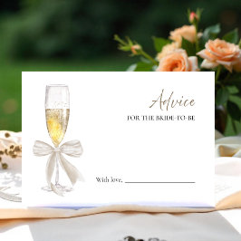 Prosecco Brautparty Beratung für die Bride Card Einladung