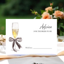 Prosecco Brautparty Beratung für die Bride Card