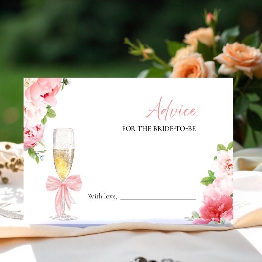 Prosecco Brautparty Beratung für die Bride Card Einladung
