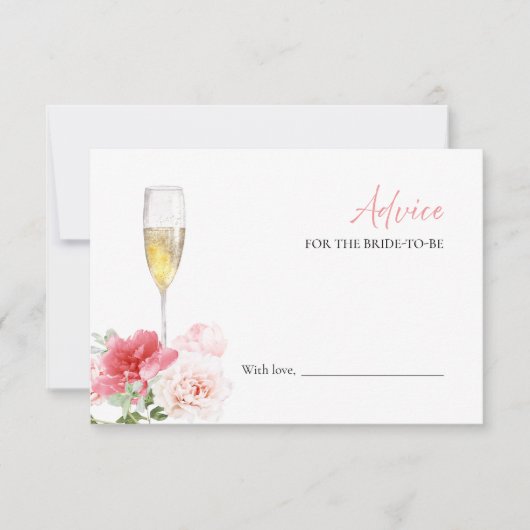 Prosecco Brautparty Beratung für die Bride Card Einladung (Vorderseite)