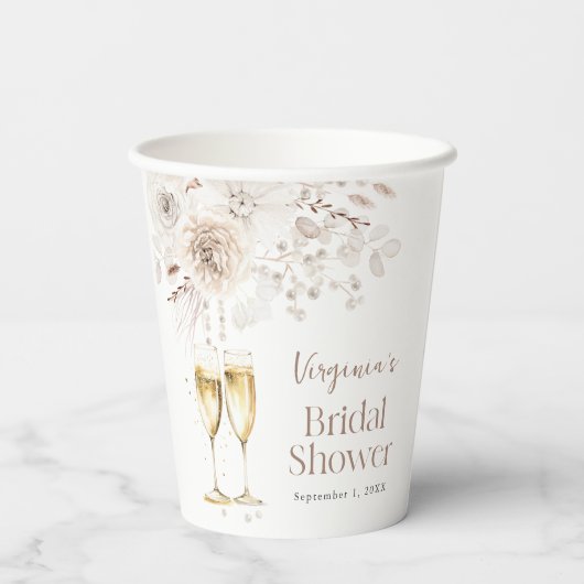 Prosecco Bridal Pappbecher (Rückseite)