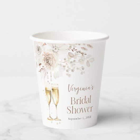 Prosecco Bridal Pappbecher (Vorderseite)