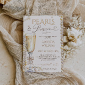 Prosecco Champagne Boho Elegantes Brautparty Einladung
