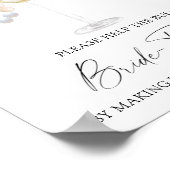 Prosecco - Hilfe für die geschäftige Brautadresse Poster (Ecke)