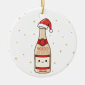Prosecco Ho Ho Ho Funny Christmas Ornament Gift (Vorne)