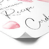 Prosecco - Ihre Kochkarte hier Poster (Ecke)