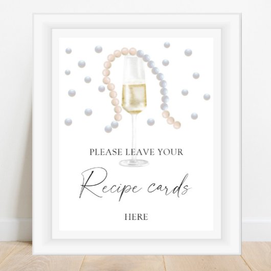 Prosecco - Ihre Kochkarte hier Poster