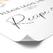 Prosecco - Ihre Kochkarte hier Poster (Ecke)