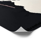 Prosecco Lady in Salon Poster (Ecke)