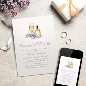 Prosecco Parfüm Champagne Brautparty Einladung