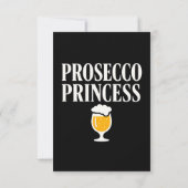 Prosecco Prinzessin Dankeskarte (Rückseite)