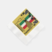 Prosecco-Sektschnabelknacken Serviette (Ecke)