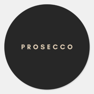 Prosecco Sparklassine Abend Py Alcohol Runder Aufkleber