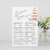 Prosecco Trivia Fuchsia Petals Brautparty (Stehend Vorderseite)