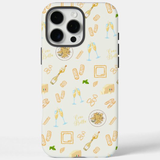 Prosecco- und Pasta-Geburtstag Case-Mate iPhone Hülle (Rückseite)