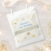 Prosecco- und Pasta-Geburtstag Geschenktütchen (Ausgeschnitten)