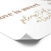 Prosecco und Perlen Brautparty Dessert Bar Poster (Ecke)