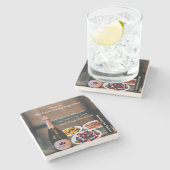 Prosecco-Wein-Paarungsleitfaden/Die Küche meistern Steinuntersetzer (Seitenansicht)