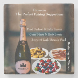 Prosecco Weinbegleitungs Guide/Die Küche Meistern Steinuntersetzer