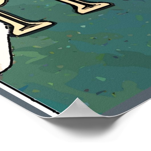 Prosecco, Weinglas-Sterne Poster (Ecke)