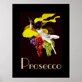 Prosecco Weinmädchen Vintag Lady Posters Poster