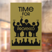 Prosecco Weintrinker Fensteraufkleber (Blatt 2)