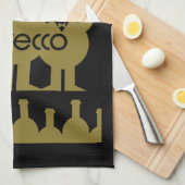 Prosecco Weintrinker Geschirrtuch (Viertel Falte)